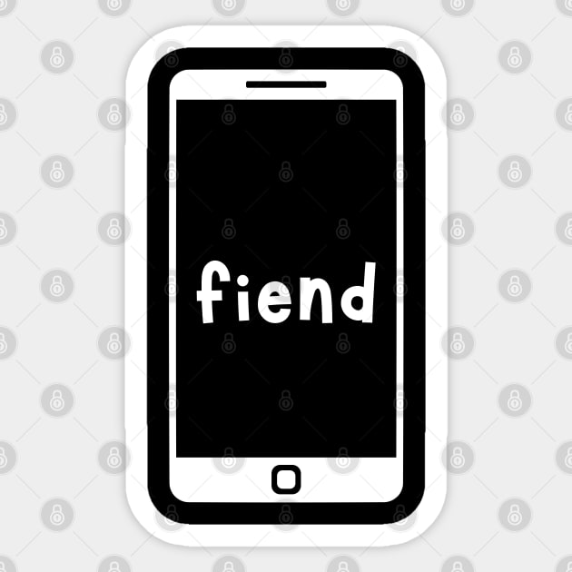 fiend Sticker by Low Life Shirts